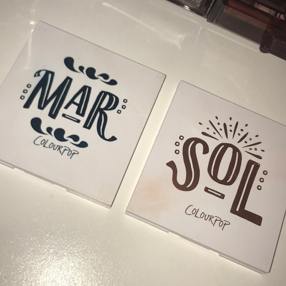 Colourpop eyeshadow palette bundle